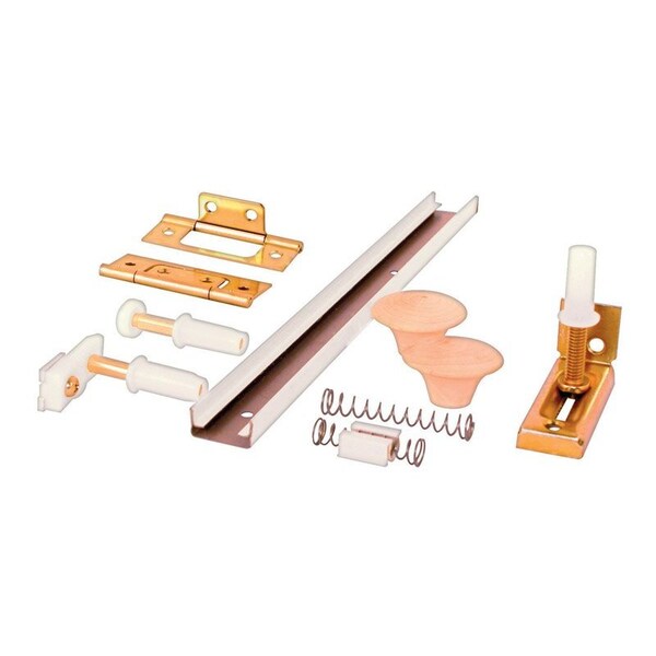 Prime-Line 60 in. L White Steel Hardware Kit 1 pk